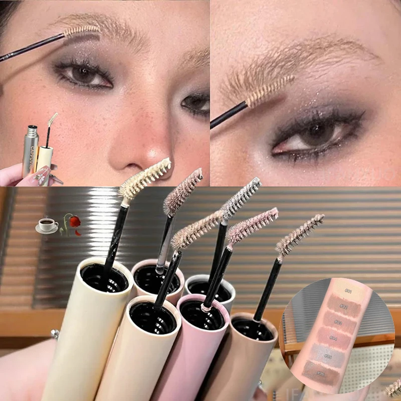 Crème colorante pour sourcils 6 couleurs, effet 3D, waterproof, séchage rapide, teinte rose-brun, mascara pour sourcils, maquillage des yeux