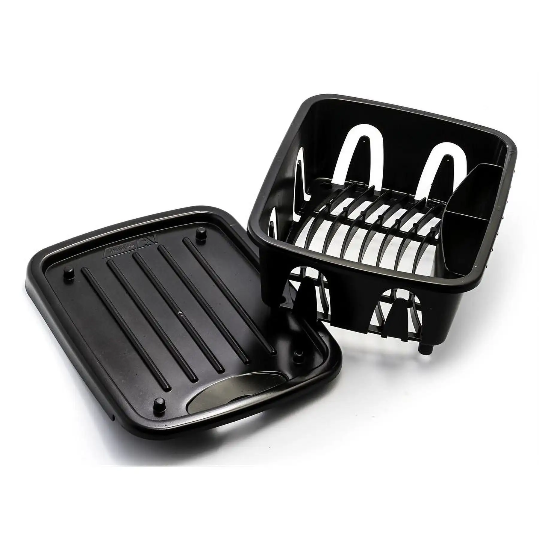 

Mini Dish Drainer & Tray, Black,Constructed with durable, Heavy-duty materials