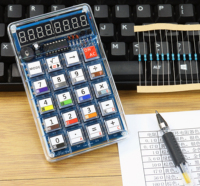 LED Digital Tube Display Calculator DIY Electronic Kit 51 Microcontroller Calculators Kits School Welding Practice Training