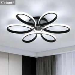 Modern LED Ceiling Lights June Grass Lighting Living Room Corridor Balcony Villa Bedroom Indoor Decor Black White Lamps Lustre