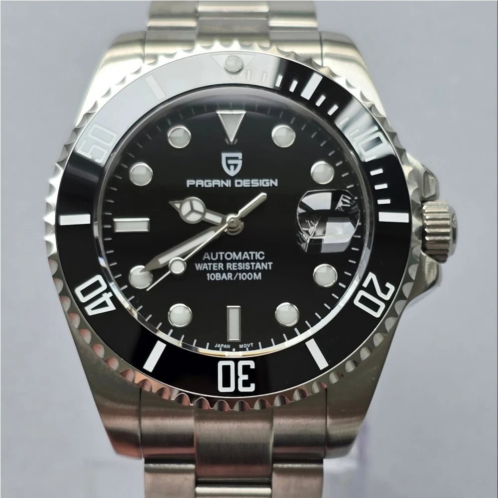 PAGANI DESIGN 43mm Water Ghost Series Men Watches Sapphire Glass Mechanical Stainless Steel Waterproof Automatic Watch For Men