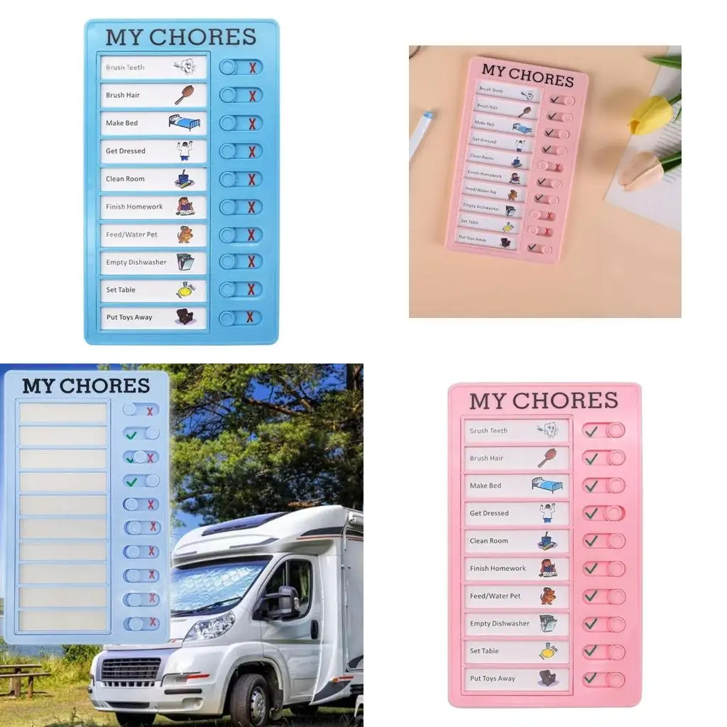  Portable RV Checklist Board Removable Hanging Elder Daily Care Checklist Board