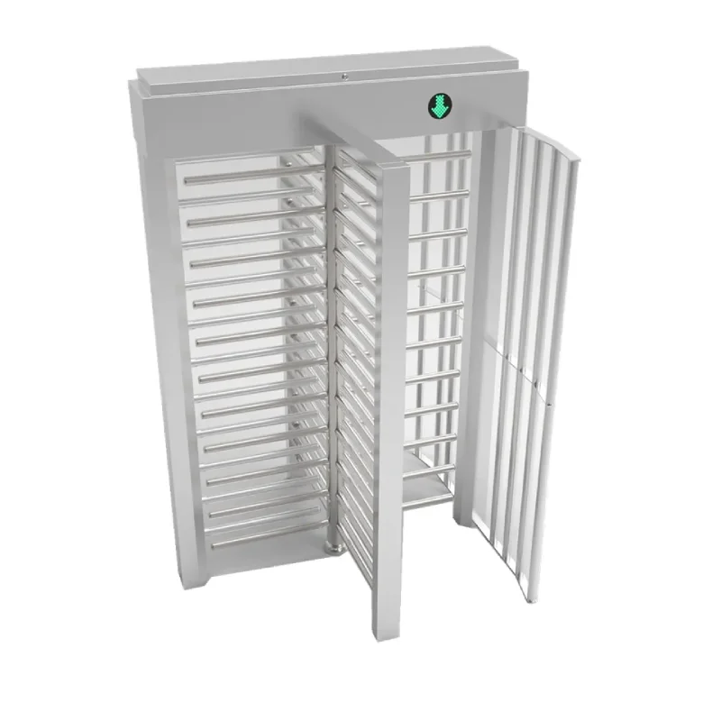 SUS304 Stainless Full Height Rotate Access Door Flap Barrier Single Door Smart Control Entrance Gateaccess System for Safety