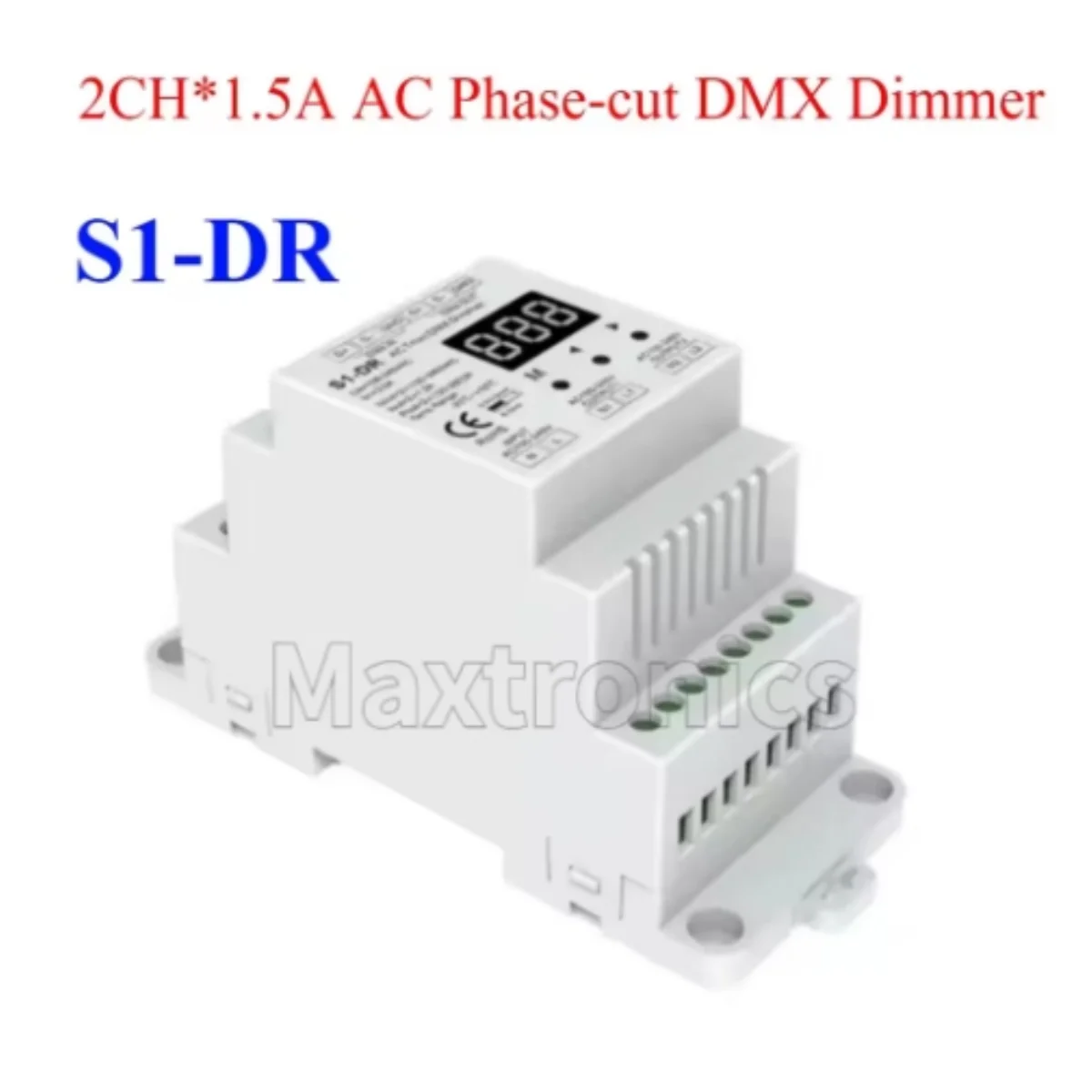 S1-D1 AC Phase-cut DMX Dimmer RDM DMX512 Controller AC 110V 220V / S1-DR DIN Rail 2CH AC Triac DMX Dimmer for Dimmable LED Light