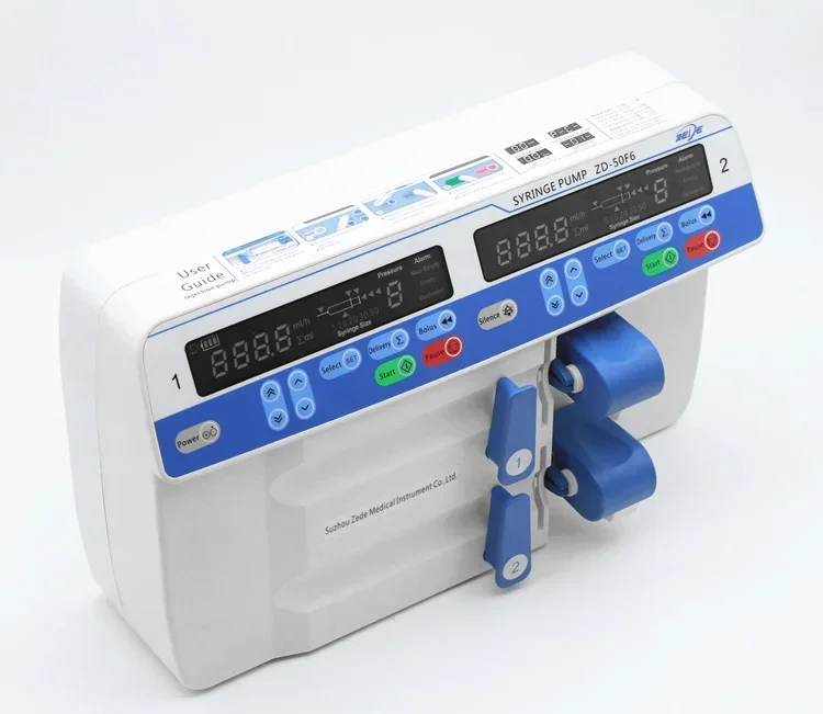 Dual channel Syringe pump Medical portable electric High Quality but Cheap price of syringe infusion pump