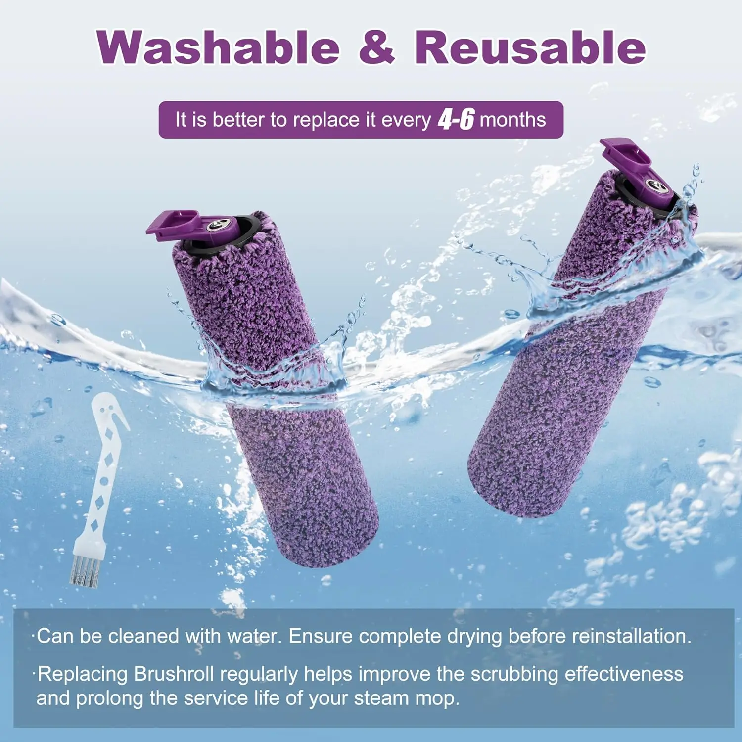 استبدال لسمك القرش البخار لاقط 3 في 1 ممسحة البخار مكنسة كهربائية فرشاة دوارة استبدال جزء SD200 SD201 SD201C SD201Q SD205