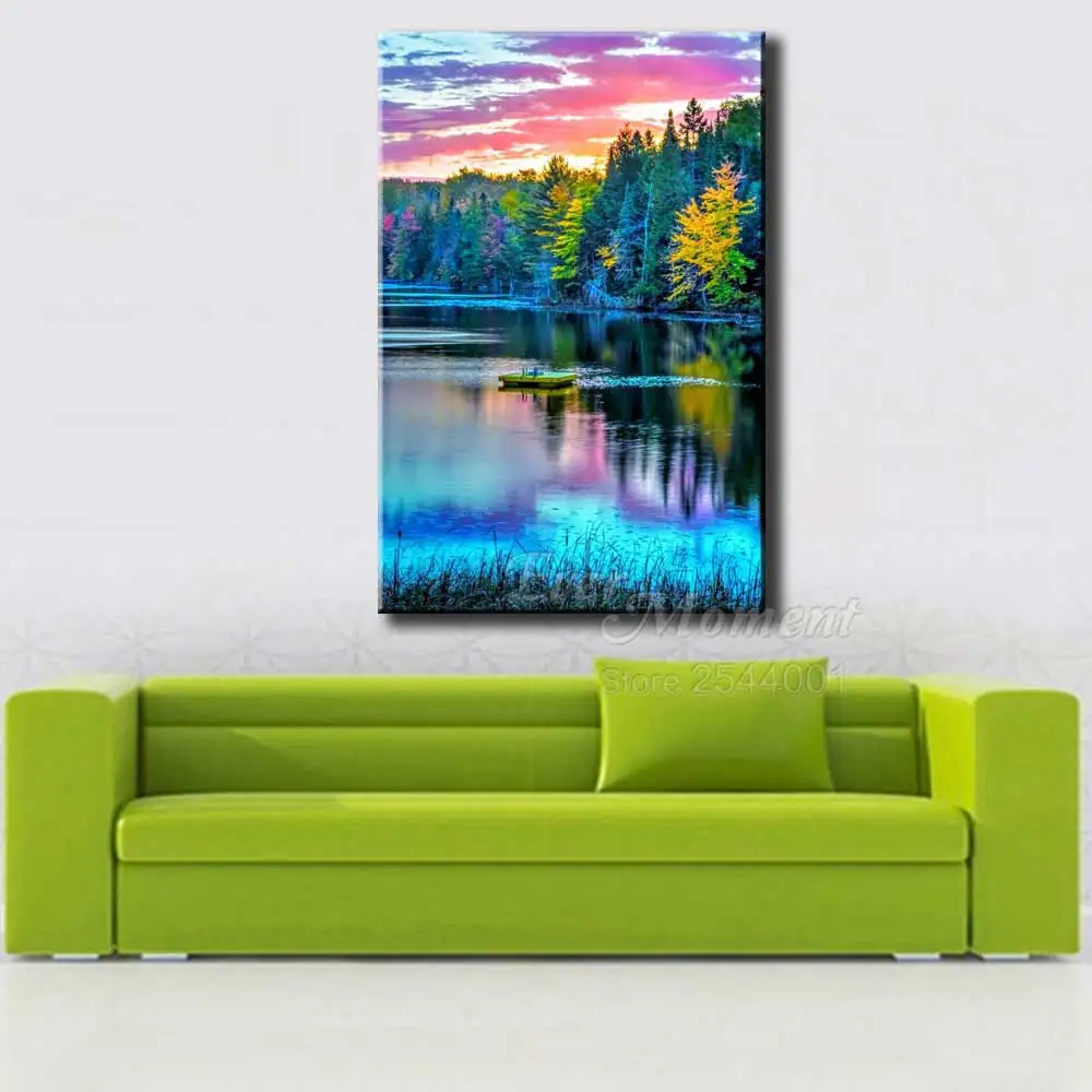 Ever Moment Square Resin Drills Diamond Painting Landscape Tree Lake Cross Stitch Diamond Embroidery Mosaic Rhinestone ASF1662