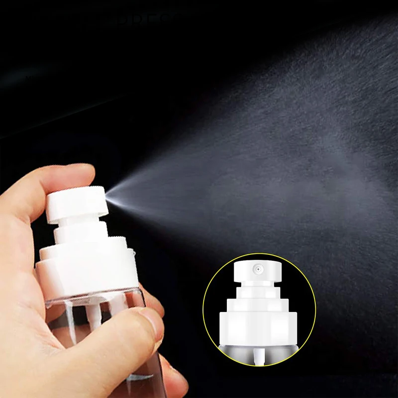 1Pcs 30-100ml Plastic Spray Bottle Travel Size Fine Mist Spray Bottles Empty Cosmetic Refillable Containers For Perfume Skincare