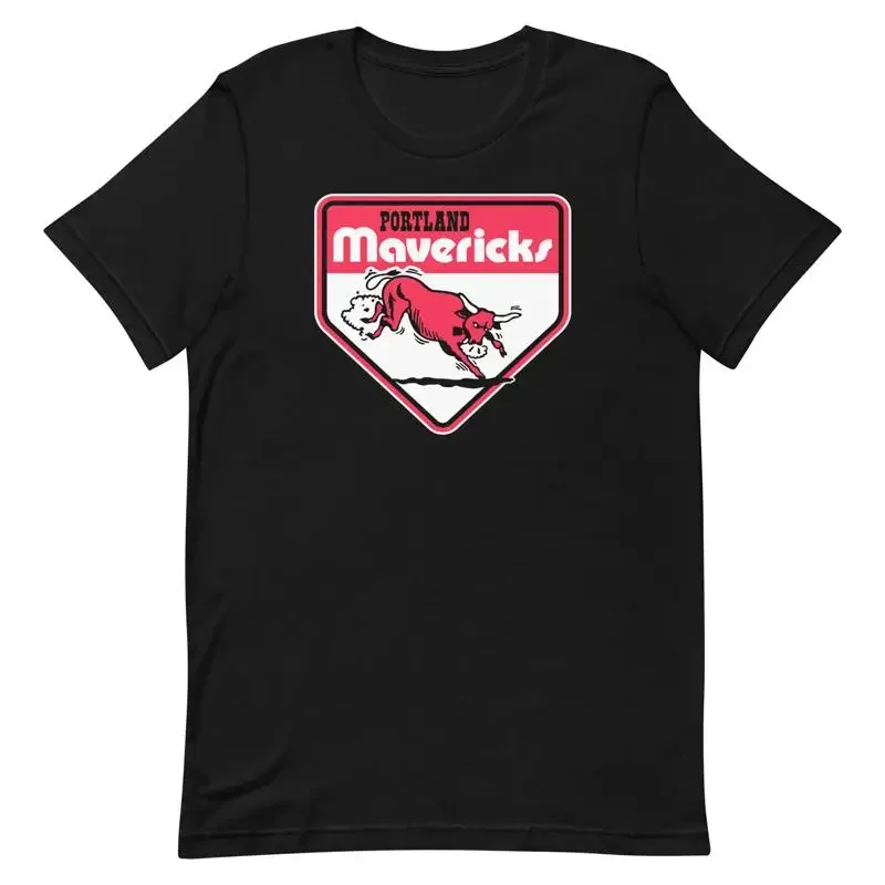 Portland Mavericks Baseball Black T Shirt