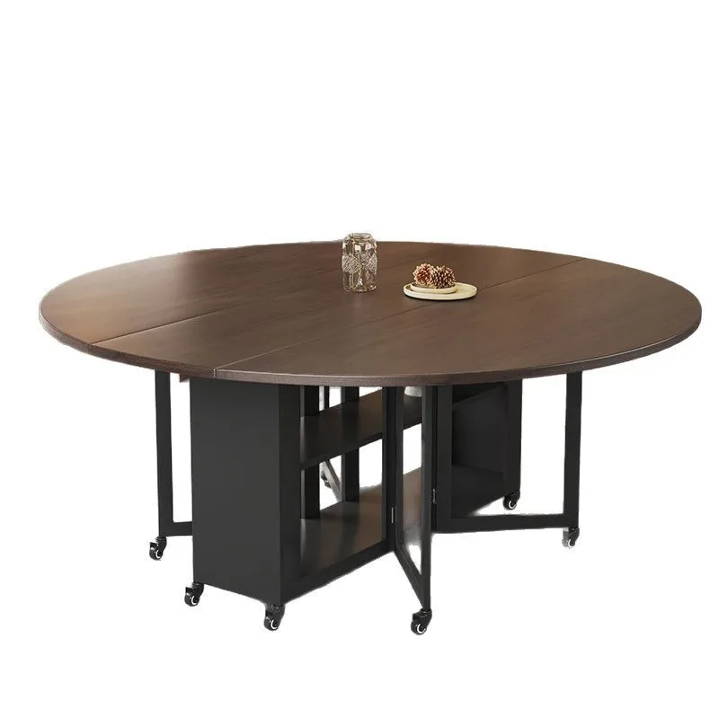 

Folding dining table, multi-functional dining room, round table living room, folding large round table, household