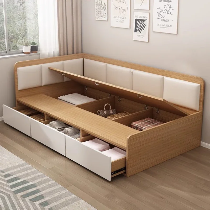 Cheap Home Multifunctional Bed Japanese Safe Master Bedroom Student Modern Bed Custom Made Design Classic Cama Casall Furniture