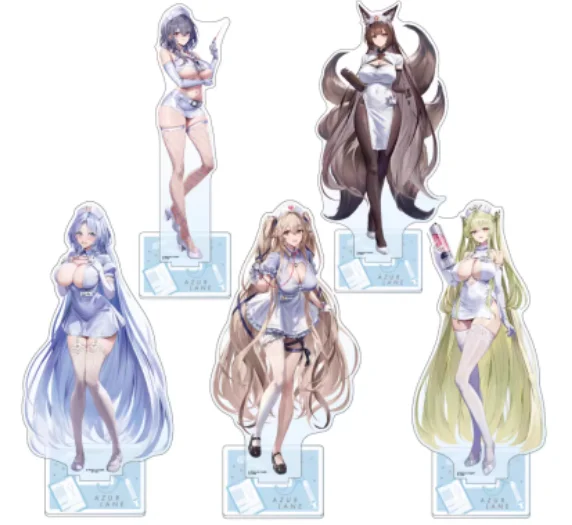 Anime Azur Lane IJN Amagi Alsace USS Anchorage Acrylic Stand Figure Model Plate Cosplay Collection Desktop Decor Gifts BTDM