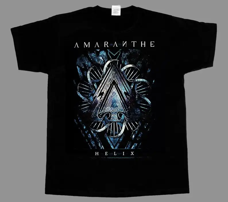 Amaranthe T Shirt Nexus Blue  Music Tee Men T-shirt Summer Cotton Short Sleeve O-Neck Men's T-Shirt