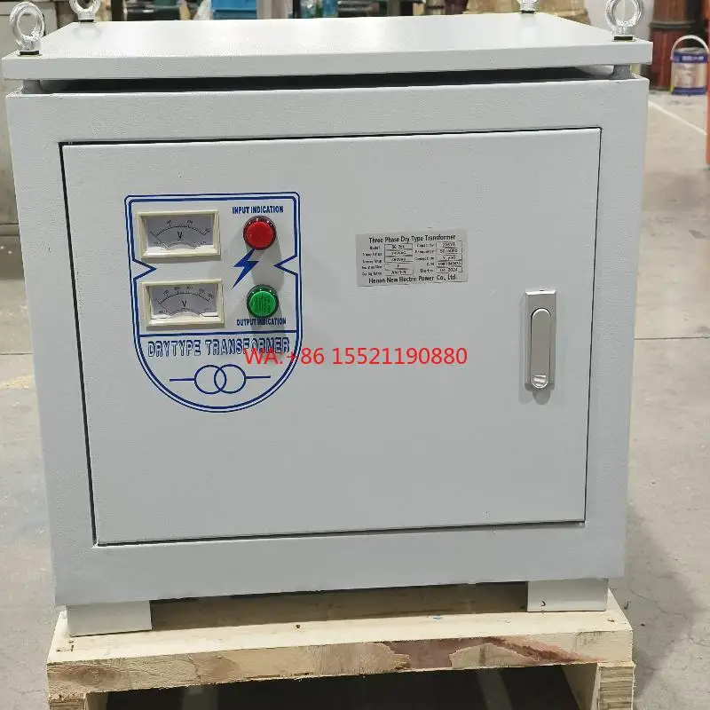 Power Transformer for CNC Machine Portable 3 Phase Isolation Transformer Dry Type with LCD Display 380V to 220V