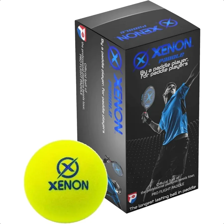 

Теннисные мячи на платформе от Xenon, ярко-желтые, для высокой видимости, долговечности, APTA Appd, 2 мяча на рукав