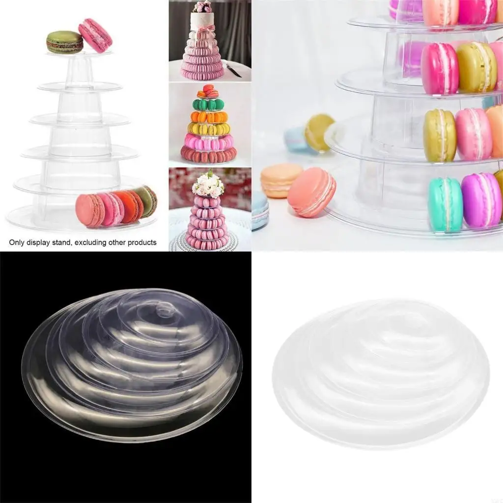 Dessert Display Rack Stackable Cake Holder PET Material Cake Display Stand X3UC