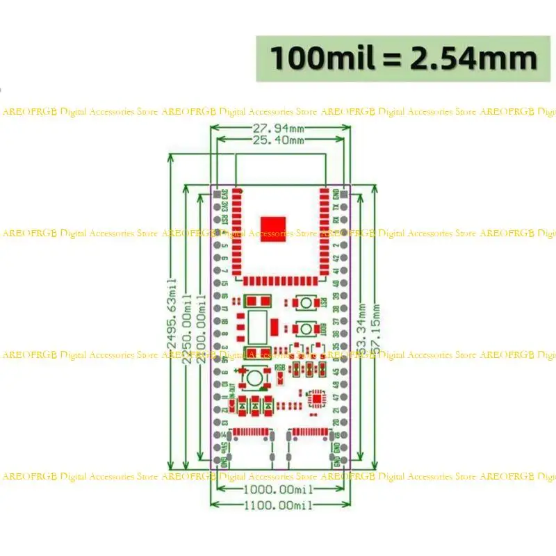 Picture 7: E21E ESP32S3 Development Board With Speed WiFi Support 20MHz 40MHz Bandwidth
