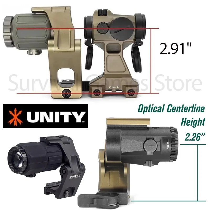 Unity Tactical Soporte de montaje para magnificador OMNI Picatinny - imagen 3