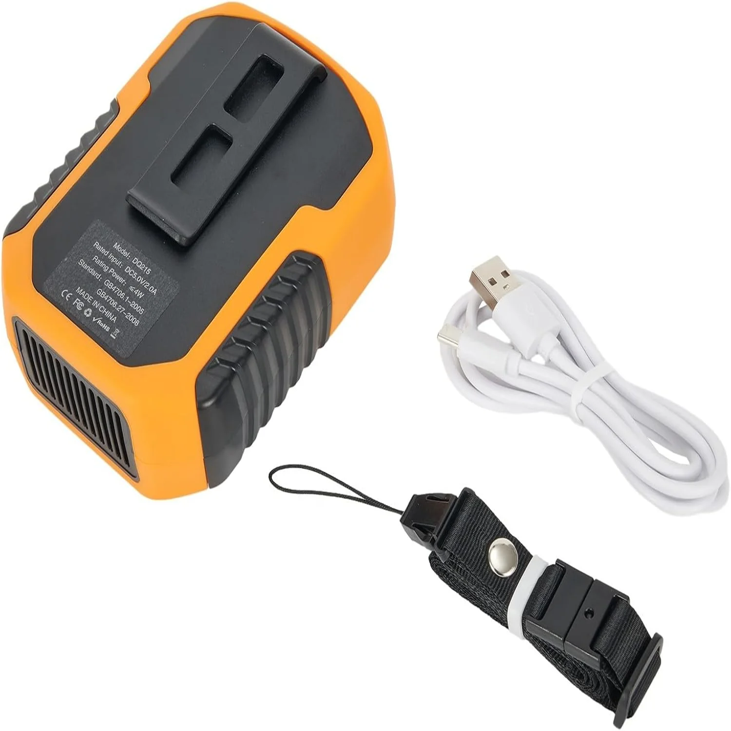 พัดลมคาดเอว พัดลมแบบคลิปหนีบเอวแบบพกพาพร้อมใบมีดเทอร์โบ พัดลมแบบคลิปส่วนตัวแบบสวมใส่ได้ พัดลมเข็มขัดสําหรับการเดินทางกลางแจ้ง (สีเขียว (DQ215))