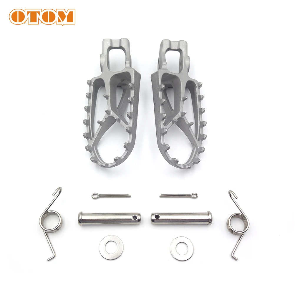 OTOM New Motorcycle Footrests Foot Peg Pit Dirt Bike Stainless Steel Front Footrests Pedal For KTM SX 125 150 250 SXF XC 350 450