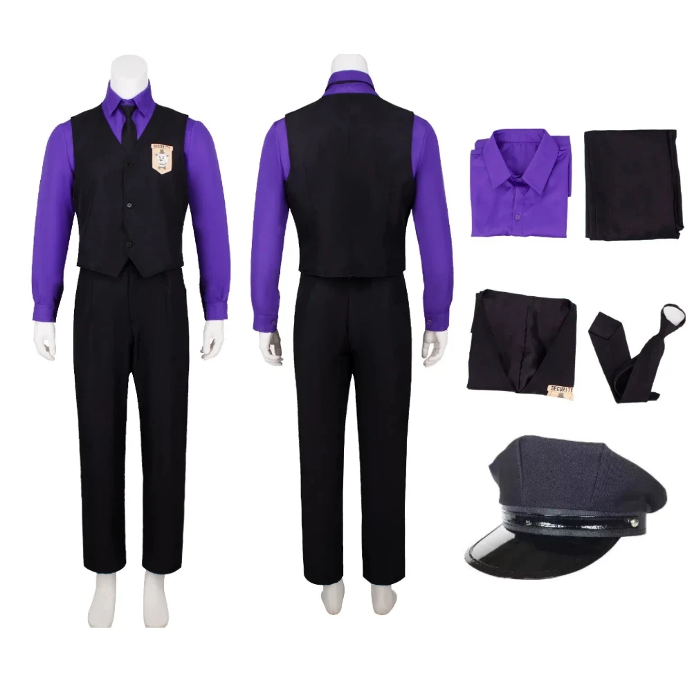 

Anime Bear Goes To Another World Cosplay Suit Hat Tie Shadow Freddy Cos Shirt Vest Performance Costume Halloween Party Outfit
