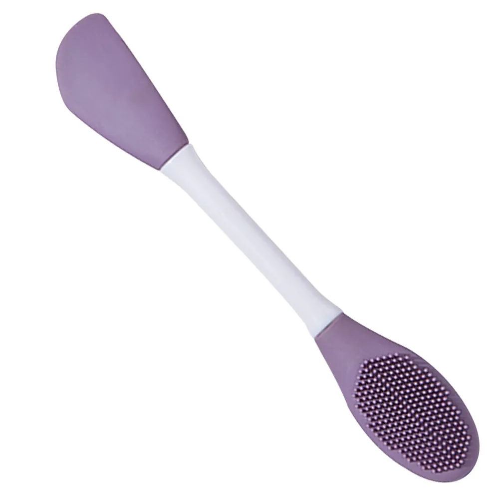 Dual ended Silicone Face Mask Brush Professional Cleansing Tool for Beauty Salon Facial Scrubber Reusable Mask Applicator Gentle - view 2