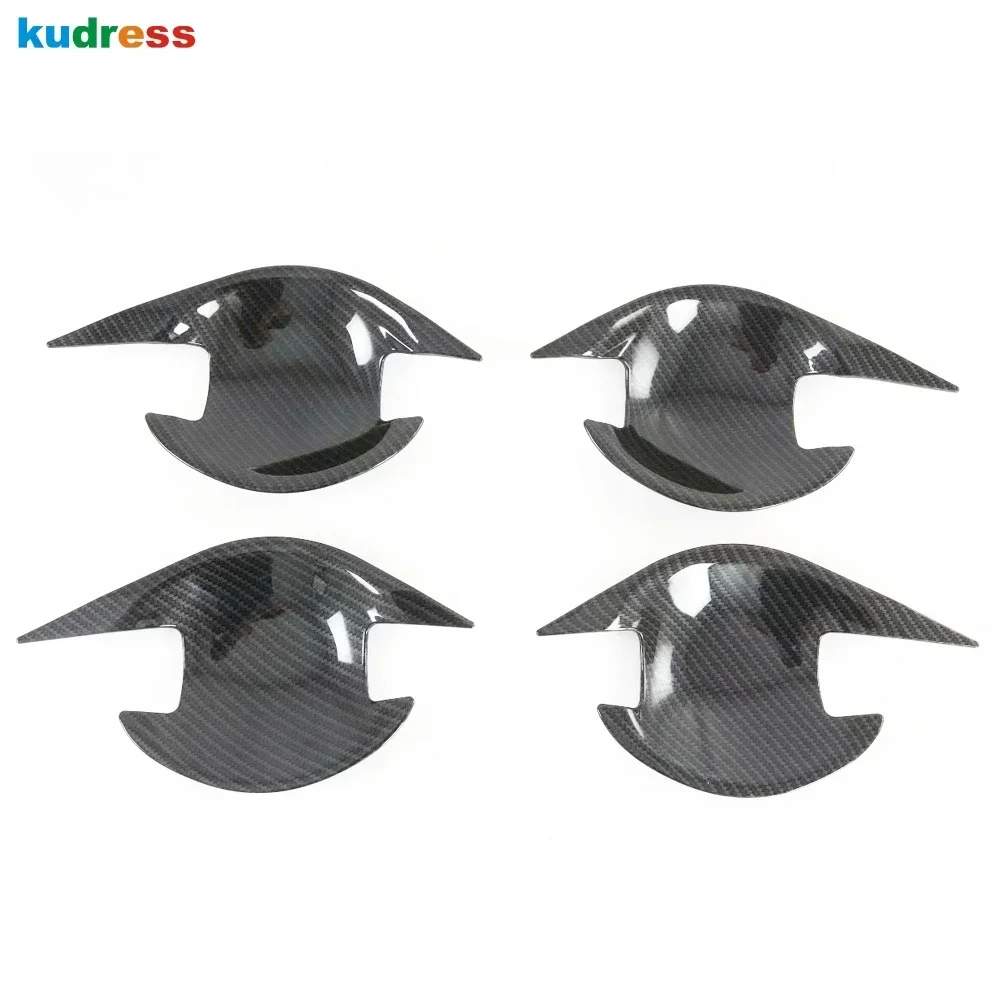Car Side Door Handle Bowl Cover Trim For Mitsubishi ASX/RVR/Outlander Sport ES 2020 2021 2022 2023 2024 Carbon Fiber Accessories view 2