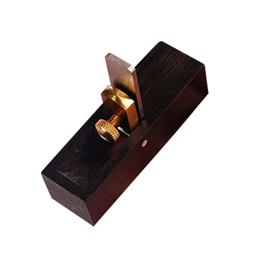 

Carpenter Wooden Planing Tool Compact Size Wear Resistant 8 X 2 X 2.2cm Arc/Flat Ebony Wood + Steel Professional