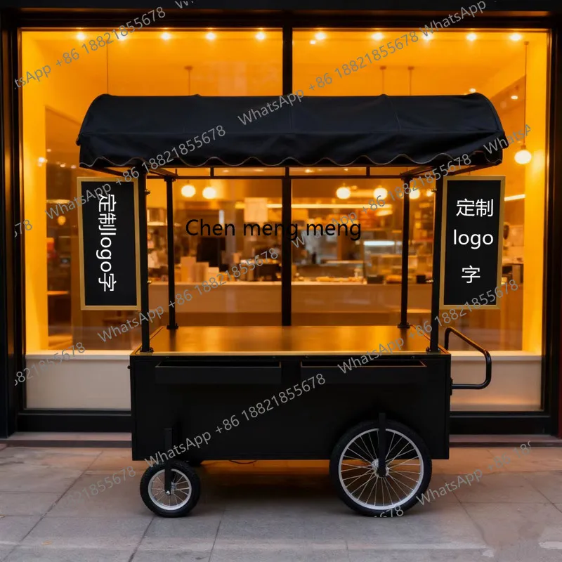 Shopping mall store outdoor display cart hand push commercial activities promotion decoration bazaar cart kitchen window sill
