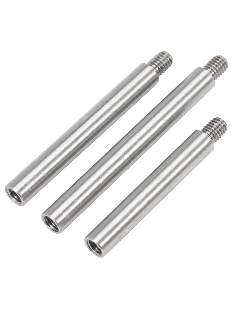 M2 M2.5 M3 M4 M5 M6 *L+4/6/8mm 304 Stainless Steel Threaded Pillar Round Spacing Screw PCB Standoff Spacer Single Head Column