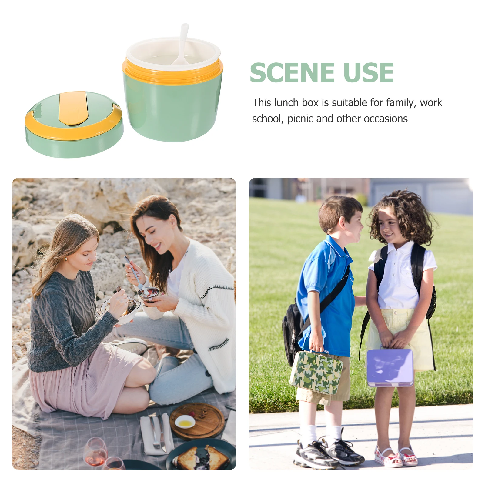 

Insulation Lunch Box Bento Container Leakproof Food Storage Box For Office School Camping Reusable Plastic Lunch Boxes