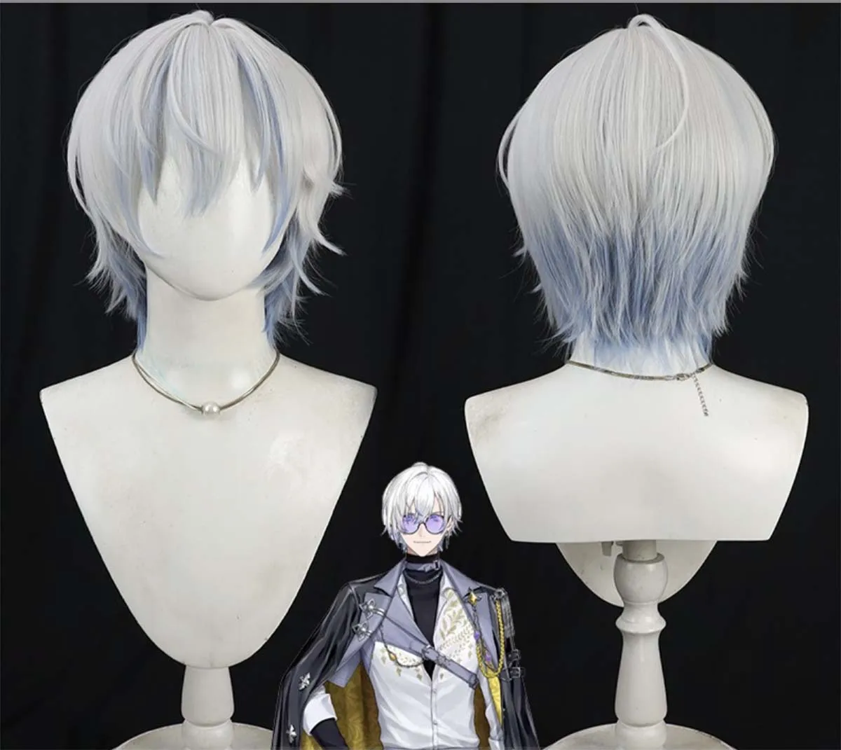 Anime Roleplay Virtual Youtuber Kaelix Debonair Cosplay Heat Resistant Fiber Wig