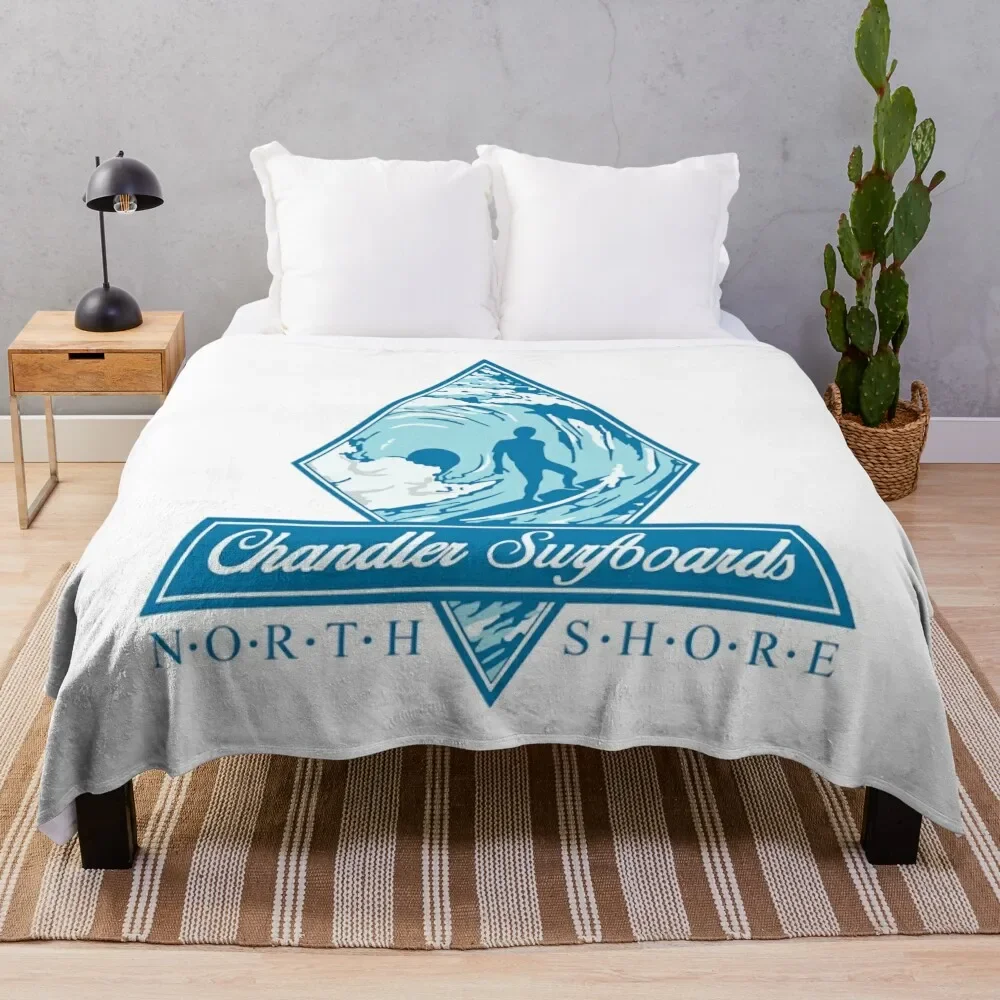 

Chandler Surfboards North Shore Throw Blanket Anti Shedding Soft Fuzzy Blanket for Home