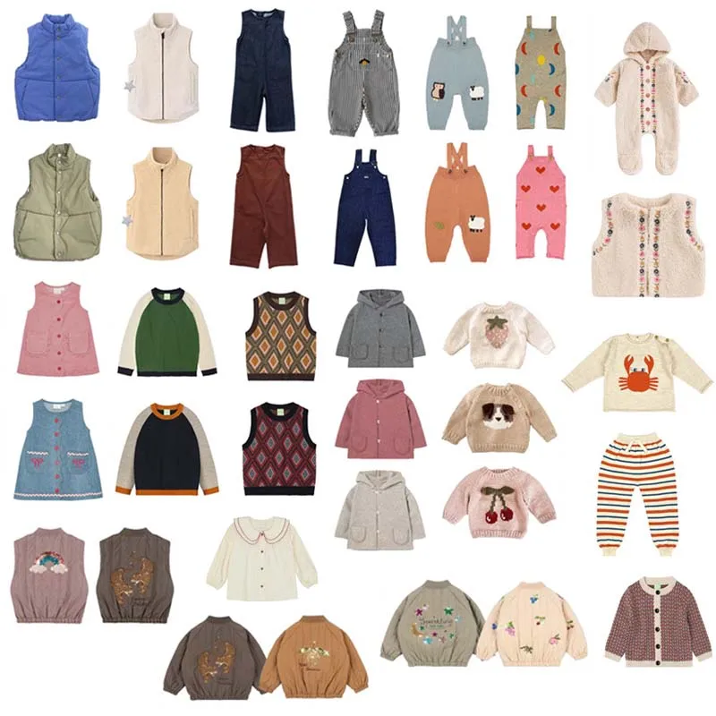 

РАСПРОДАЖА, осеннее платье для девочек 2025 года, вязаные свитера и штаны с цветными блоками для девочек, шерстяной кардиган для маленьких девочек, зимняя одежда, пальто для мальчиков