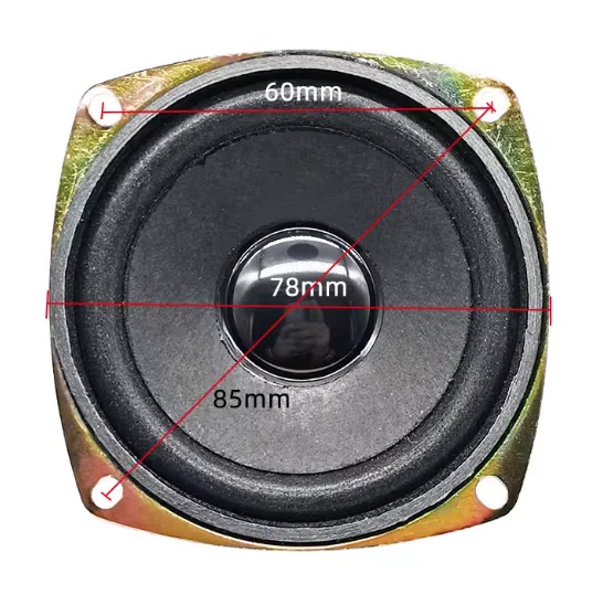 4옴 5W 오디오 스피커 풀레인지 소형 혼 스피커 DIY 3인치 45mm 자석 5W 저주파 고감도 스피커 78m 10개