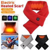 Heating Neck Braga Electric Heated Scarf Heateful Scarf USB Heating Scarf Washable 3 Gears Adjustable Thermal Neck Wrap Warmer