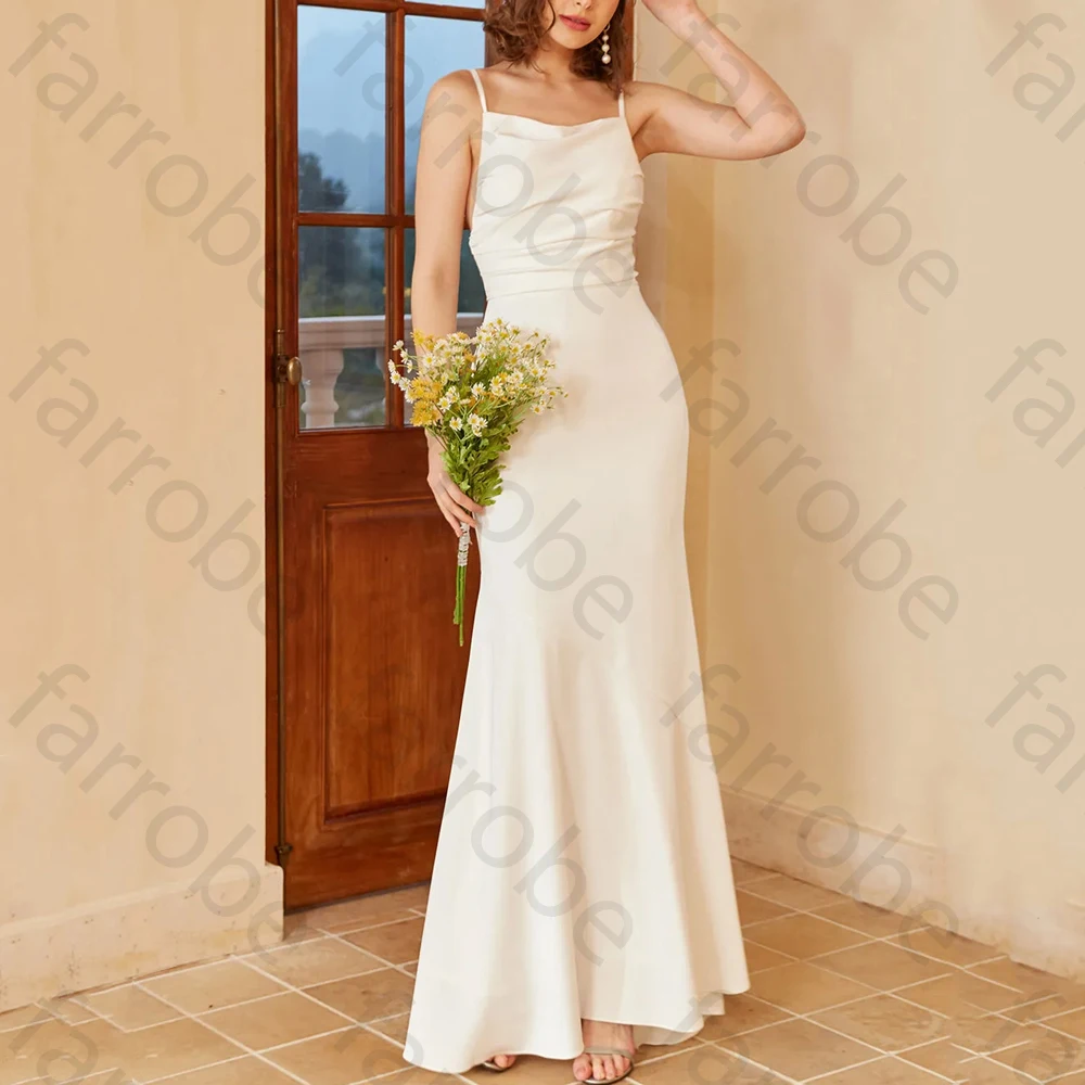 

Simple Spaghetti Strap Mermaid Evening Dresses Backless Sleeveless Dress Exquisite High Quality Prom Party Gown Women Customized