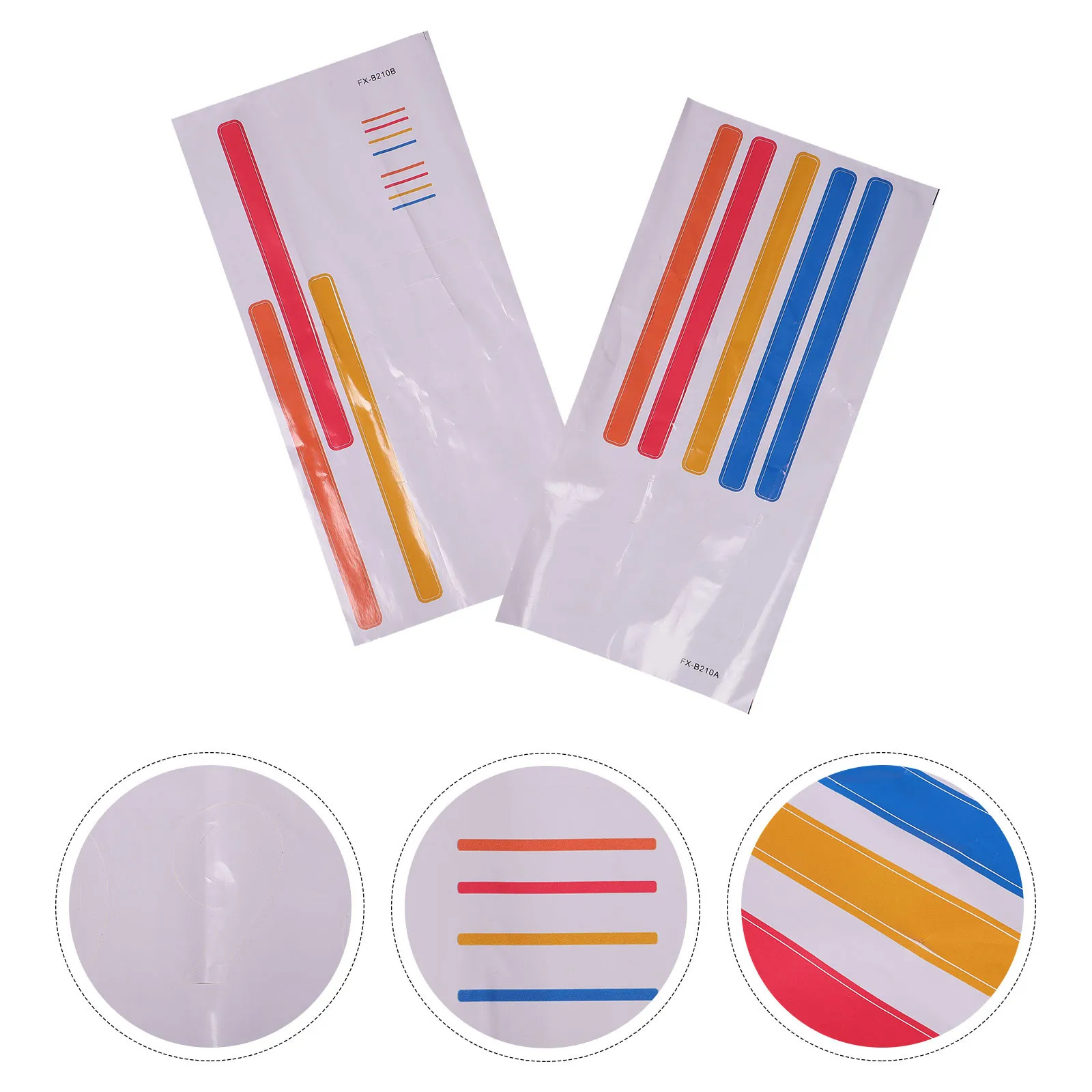 2Sheets Long Jump Stickers Thickened Waterproof Floor Decal Jump Sports Game Supplies Kindergarten Teaching Aids