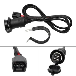 For Honda CRF300L CRF250L Rally Dual USB & Charging Head Accessory Dual USB Outlet Socket Power Brand New Parts