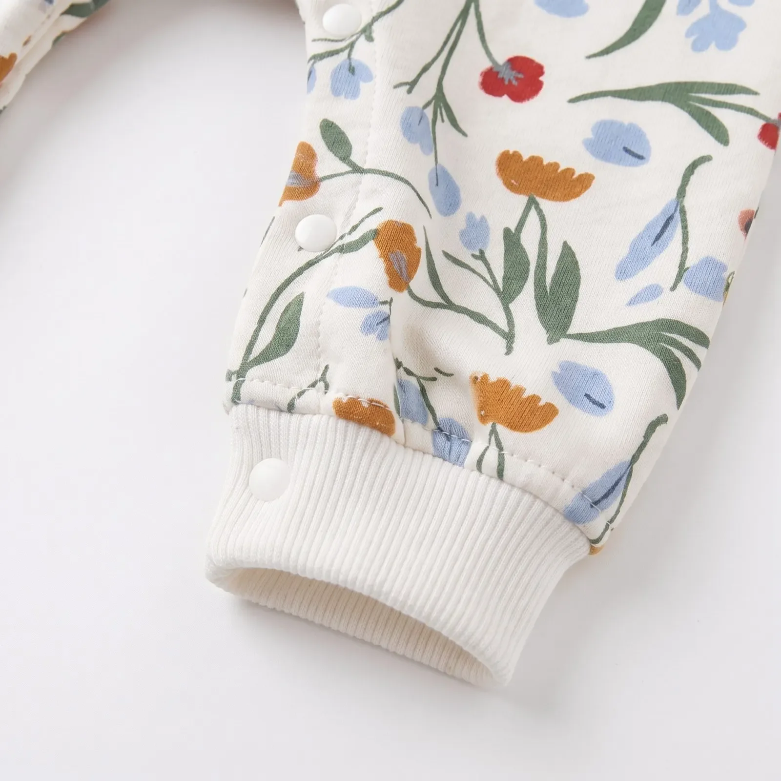 Niedliche Blumen-Overalls für Kleinkinder Frühlingskleidung Herbst Baby Mädchen Strampler Langarm – Detail 4