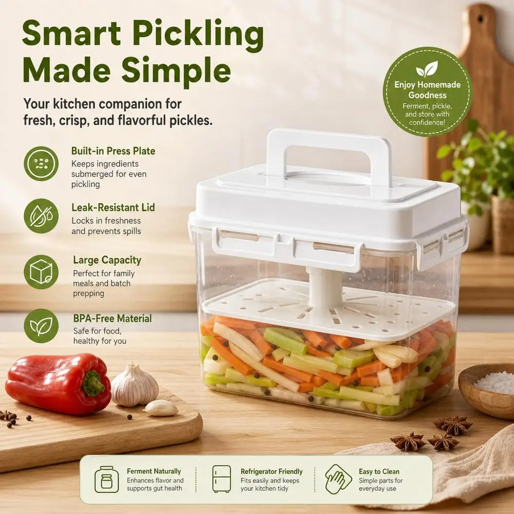 Food-grade Large-capacity Kimchi Jar For Gherkin Sauerkraut Kimchi Storage Container And Fermentation Organization