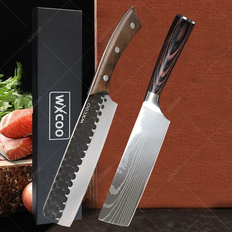 

Professional Kitchen Knife Set 7inch Meat Cleaver Boning Knife Stainless Steel Vegetable Slicing Knife Kitchen Accessories