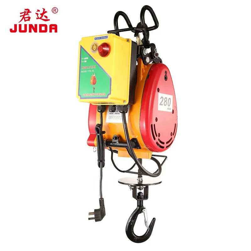 110V 120V 300KG 500KG 0.5T Fast Speed Electric Winch Hoist with Wireless Remote Control