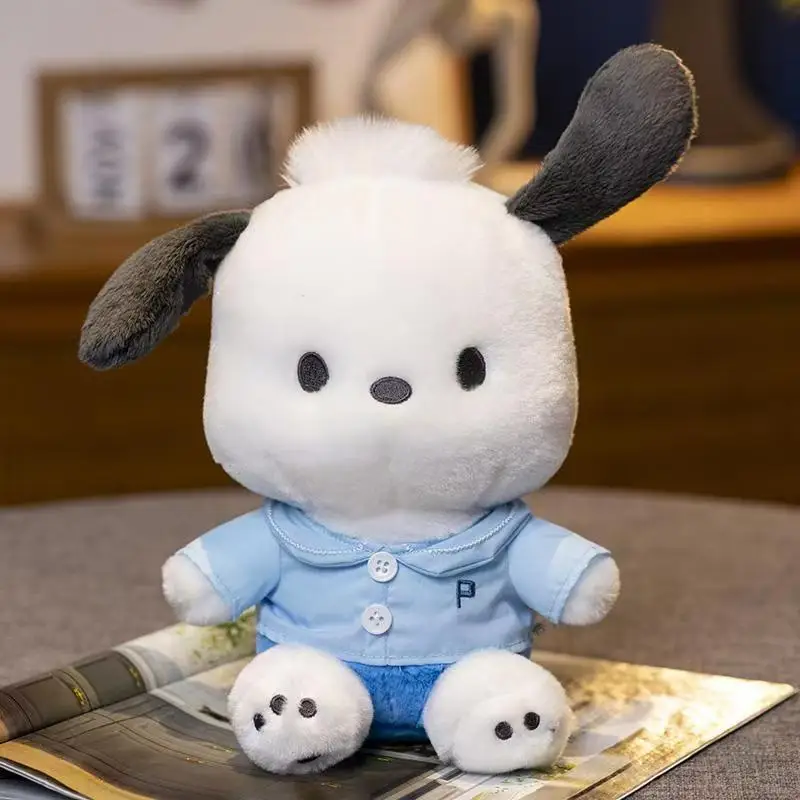 25cm Genuine Sanrio Pochacco Plush Toys Stuffed Animals Soothing Toys Graduation Christmas Birthday Gifts