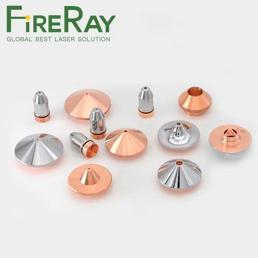 FireRay Dia.28mm Laser Nozzle Single Double Layer Caliber 0.8-5.0 Thread M11 for Precitec WSX Fiber Laser Cutting Head