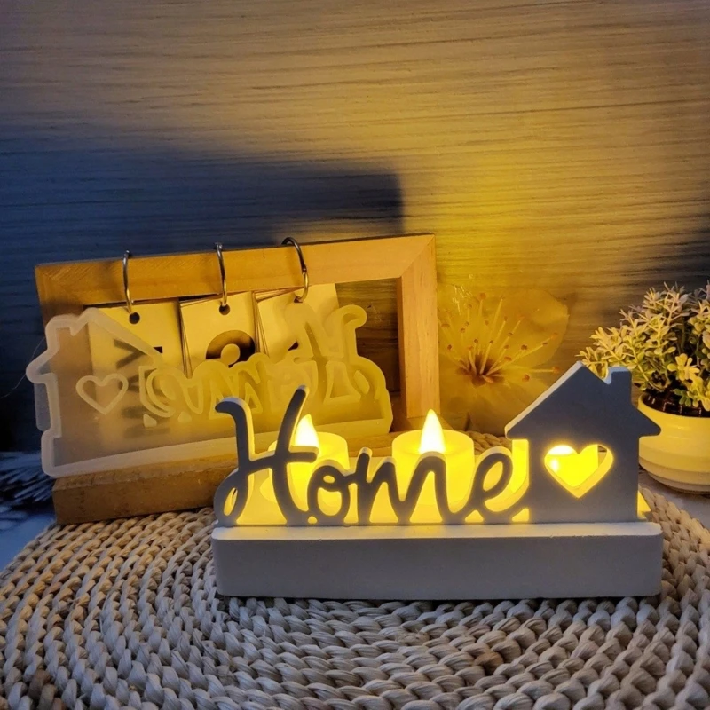 Silicone Stand Mould House Ornament Molds Silicone Holder Molds Crafting Moulds Silicone Texture
