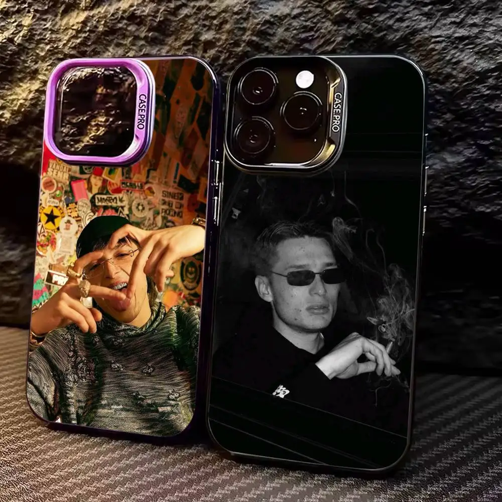 

P-Peso P-Pluma Mexico Singer Phone Case For iPhone 17,16,15,14,13,12,11 Plus,Pro Max,Colored Silver Phone Case