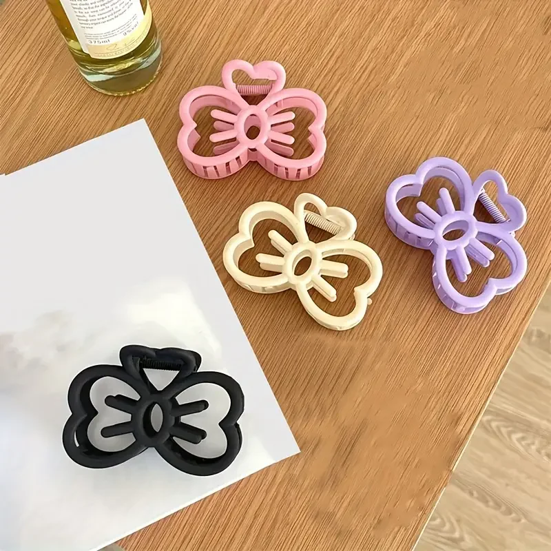 Hollow Bow Hair Clips Hollow Out Bowknot Hair Barrettes Metal Bow Hair Pins Elegant Women Girls Hair Accessories for Daily Wedding Party