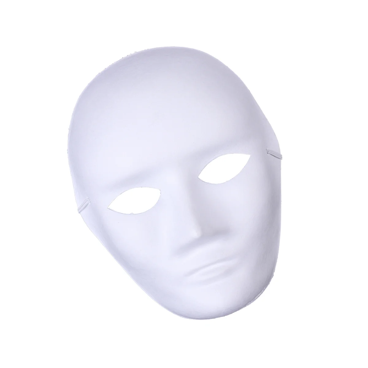 10 Pcs Full Face White Cosplay Masks Couples Costumes Decorate Halloween Ghost Child