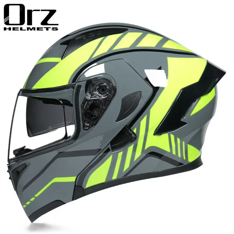 

Motorcycle Helmets Men Women Unveiling Helmets Full Helmets Tail Rider Bluetooth Locomotive Winter Personality Electric